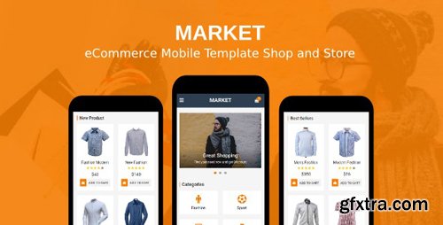 ThemeForest - Market v1.0 - eCommerce Mobile Template Shop and Store - 19898645