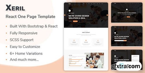 ThemeForest - Xeril v1.0.0 - React One Page Template - 27731215