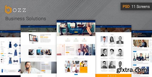 ThemeForest - Bozz v1.0 - Corporate and Business PSD Template - 20968715