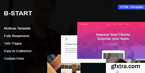 ThemeForest - B-Start v1.0 - Startup HTML Template - 27819105