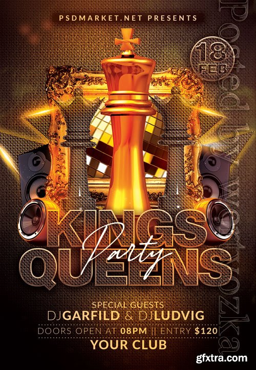 Kings queens - Premium flyer psd template