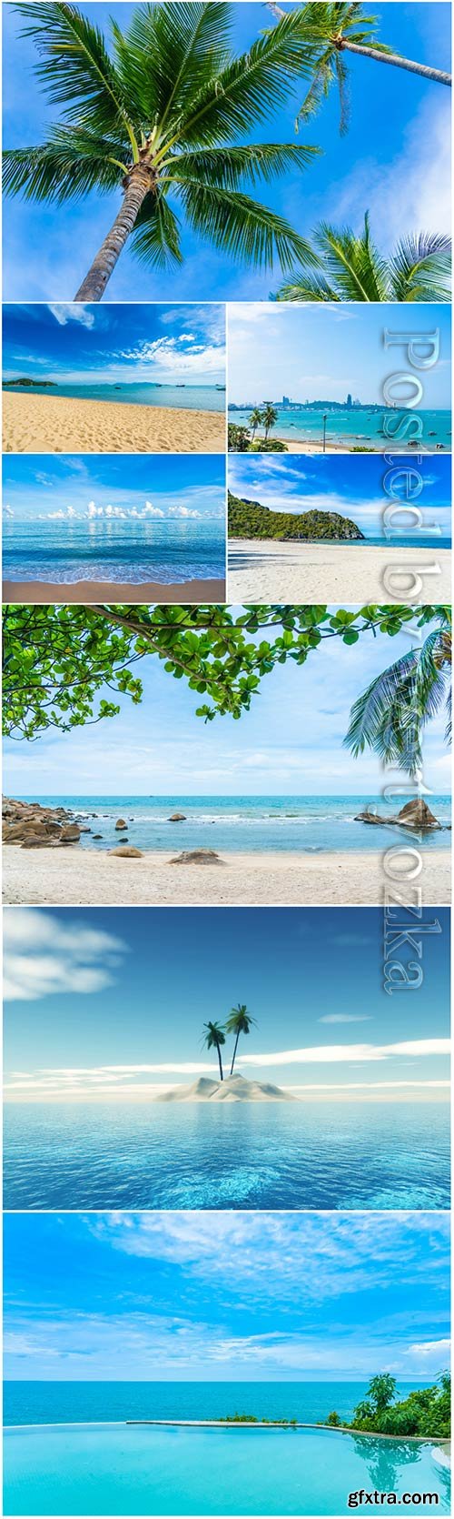 Beautiful tropical beach, seascapes