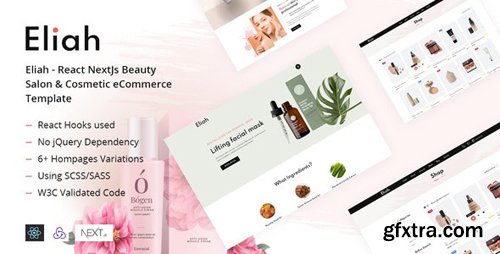 ThemeForest - Eliah v1.0 - React NextJs Beauty Salon & Cosmetic eCommerce Template (Update: 4 August 20) - 27820606