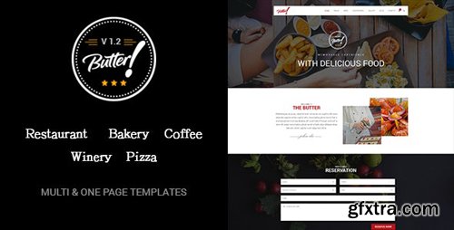 ThemeForest - Butter v1.2 - Professional Restaurant, Bakery, Coffee, Winery and Pizza HTML Layouts - 15798447