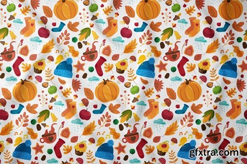 Cozy Autumn Seamless Pattern