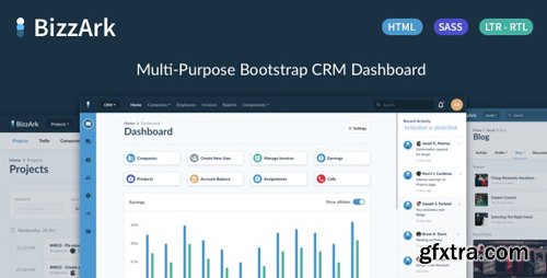 ThemeForest - BizzArk v1.0.0 - Multi-Purpose Business CRM Saas Admin - 27856652