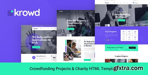 ThemeForest - Krowd v1.0 - Crowdfunding Projects & Charity HTML Template - 27583110