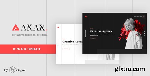 ThemeForest - Akar v1.0 - Creative Digital & Marketing Agency OnePage Template - 23195623