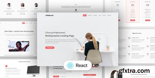 ThemeForest - Vakavia v1.0.0 - React Landing Page Template - 28245111