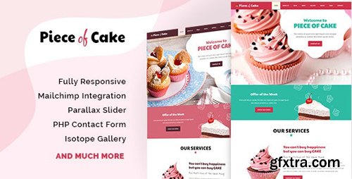 ThemeForest - Piece of Cake v1.0 - Responsive HTML5 Template (Update: 9 May 19) - 17847772