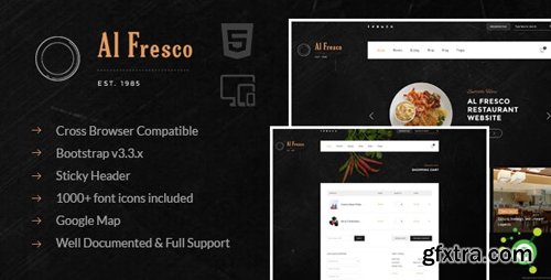 ThemeForest - Al Fresco v1.0 - An eCommerce Restaurant Responsive HTML Template - 18641296