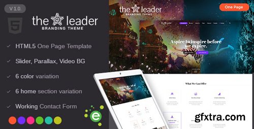 ThemeForest - The Leader v1.0 - Creative Business HTML Template - 19239520