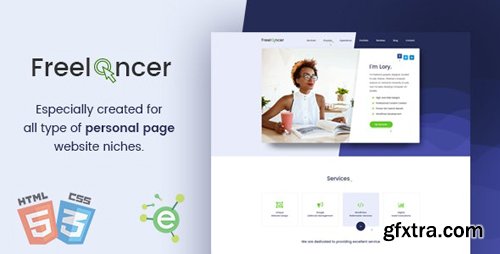 ThemeForest - Freelancer v1.2 - Creative Business & Portfolio Personal Page HTML5 Template - 19663348