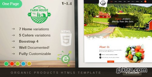 ThemeForest - The Farm House v1.4 - One Page Organic Food, Fruit and Vegetables Products HTML5 Template - 19579504