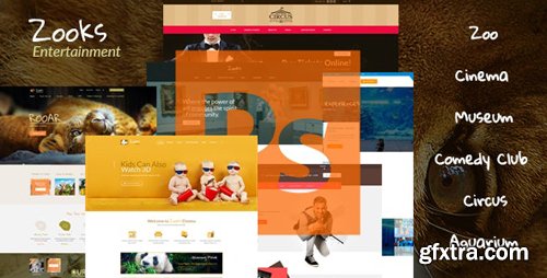 ThemeForest - Zooks v1.0 - Zoo, Cinema, Museum, Comedy Club, Circus & Aquarium HTML5 Template - 19975273