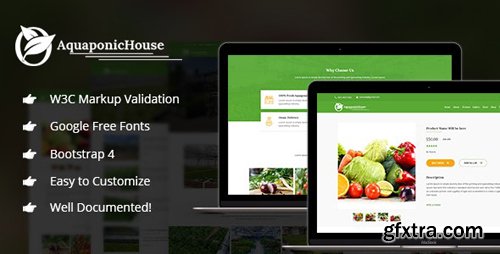 ThemeForest - Aquaponic House v1.0 - Bootstrap Template - 21238390