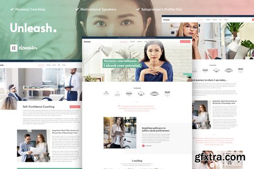 ThemeForest - Unleash v1.0 - Life Coach Template Kit - 28300092