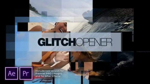 Videohive - Smart Slideshow Glitch Opener