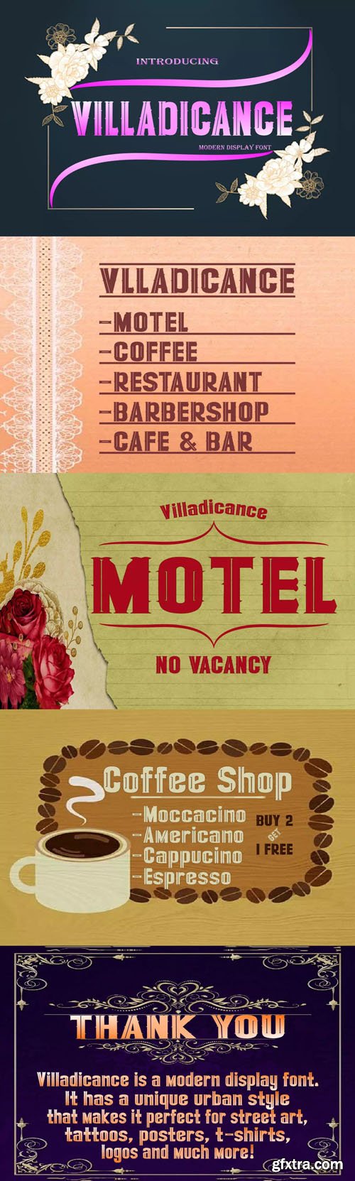 Villadicance - Modern Display Font