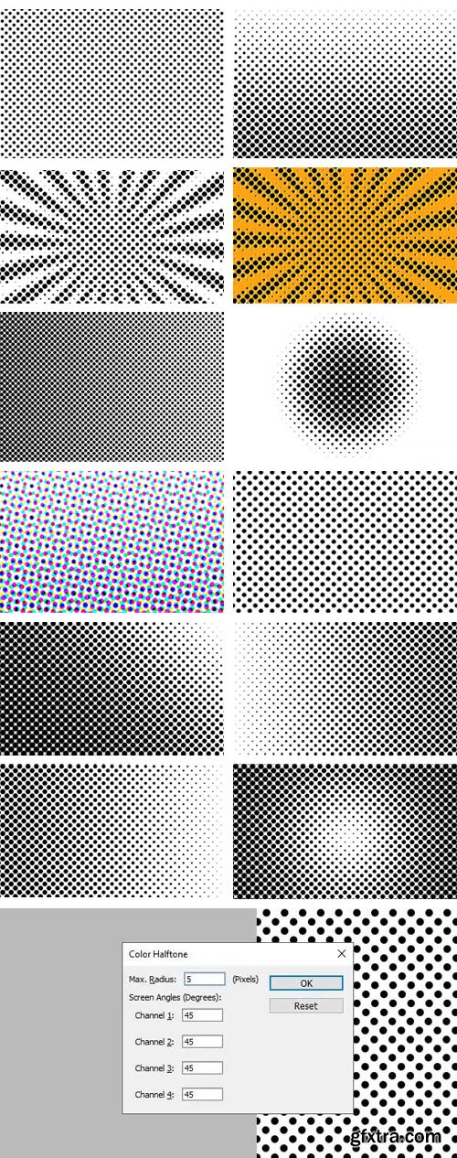 25+ Halftone Textures & Patterns for Photoshop [PAT/PNG]