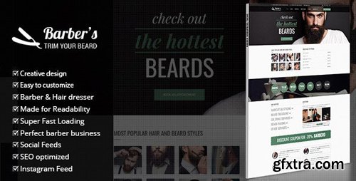 ThemeForest - Barber v1.7 - WordPress Theme for Barbers & Hair Salons - 10580150