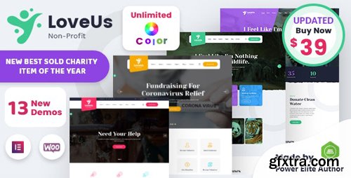 ThemeForest - Loveus v2.0 - NonProfit Charity WordPress Theme - 24656675 - NULLED