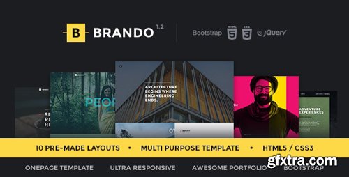 ThemeForest - Brando v1.2 - Responsive & Multipurpose OnePage Template - 13486658