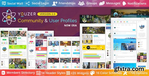 CodeCanyon - Youzer v2.5.8 - Buddypress Community & Wordpress User Profile Plugin - 19716647 + Add-Ons - NULLED