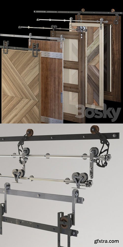 Rails for Sliding Doors - 3D Models