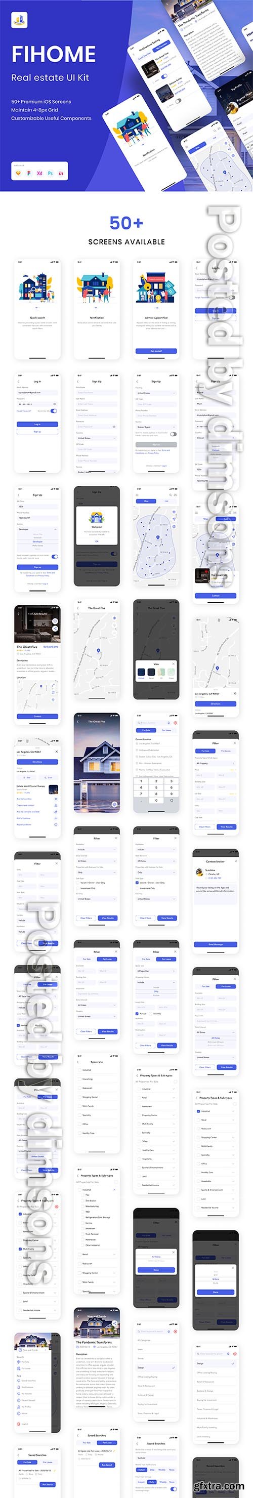 FiHome - Real estate UI Kit