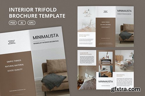 Interior Trifold Brochure Template