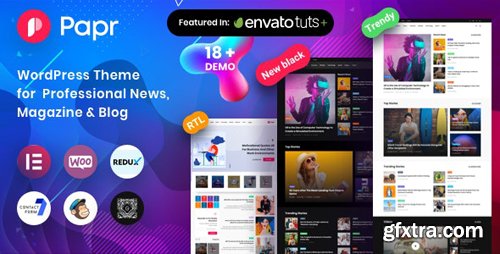 ThemeForest - News Magazine Papr v1.2.9 - News Magazine WordPress Theme - 24730139