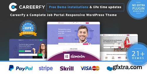 ThemeForest - Careerfy v4.6.0 - Job Board WordPress Theme - 21137053