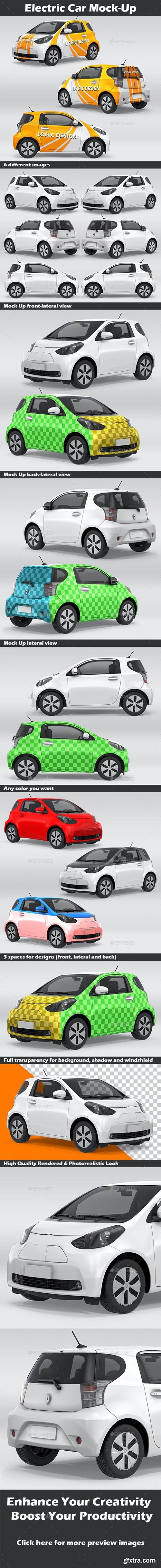 GraphicRiver - Electric Car Mock-Up 26723780