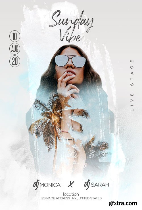 Sunday Vibe - Premium flyer psd template