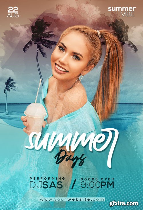 Summer Days - Premium flyer psd template