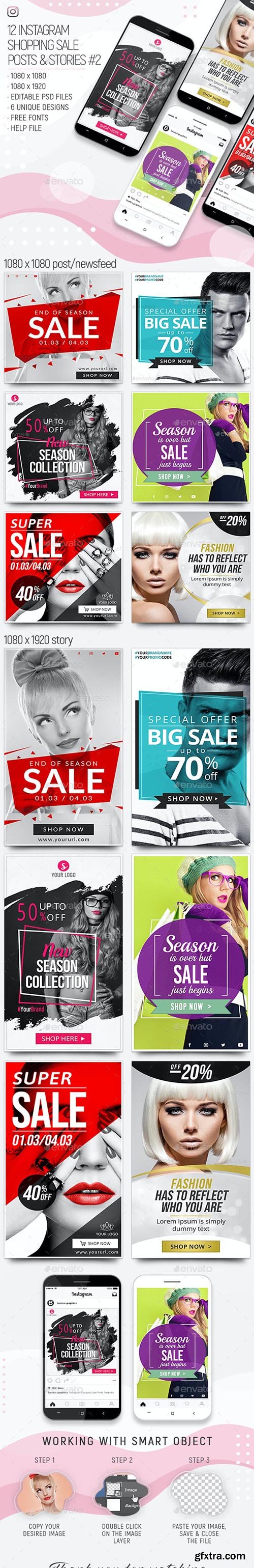 GraphicRiver - Instagram Sale Posts & Stories Bundle 28288028