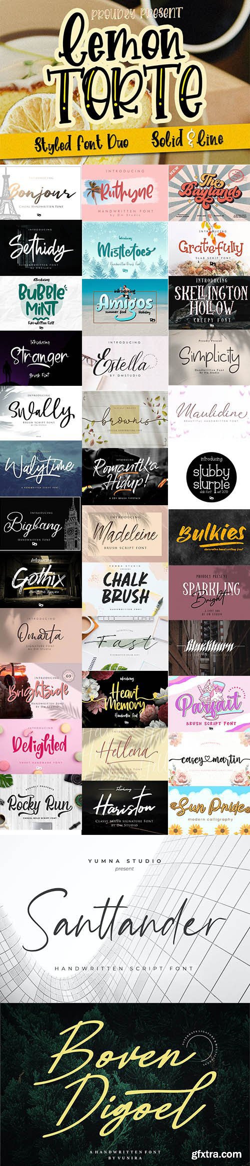 Super Fonts Pack Vol.5 [Aug/2020] - 39 Fonts