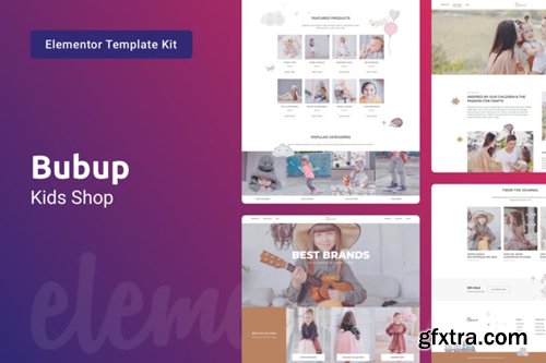 ThemeForest - Bubup v1.0 - Kids Store & Baby Shop Elementor Template Kit - 28297416