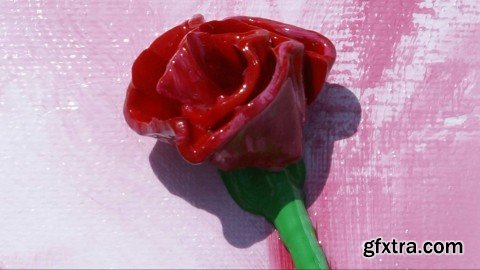 How to Paint a 3D Simple Sculptural Rose
