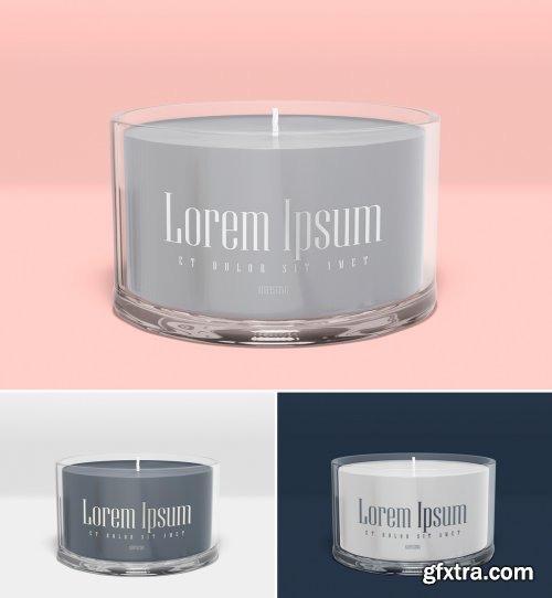 Candle Glass Jar Mockup 368533112