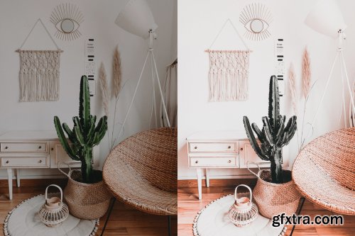 Boho Home Mobile & Desktop Presets interior lightroom presets