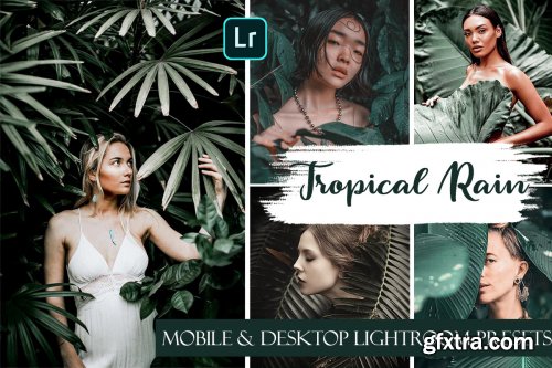 Tropical Rain Mobile & Desktop Presets | Summer ligthroom presets