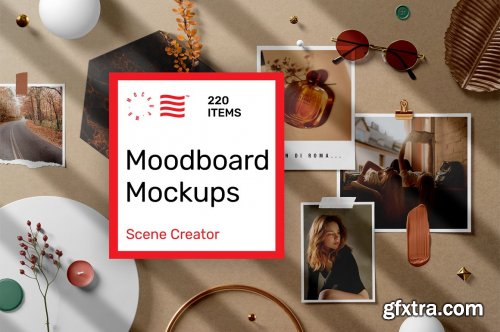 CreativeMarket - Moodboard Mockups - Scene Creator 5245186