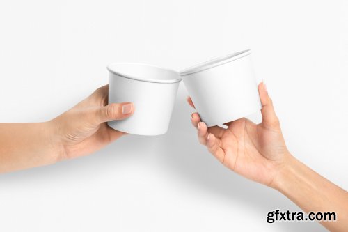 DesignCuts - Ice Cream Cup Mockups Set