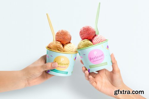 DesignCuts - Ice Cream Cup Mockups Set