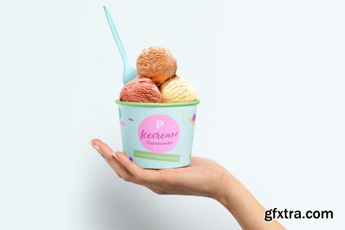 DesignCuts - Ice Cream Cup Mockups Set