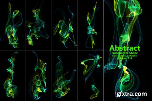 Abstract flames isolated shape