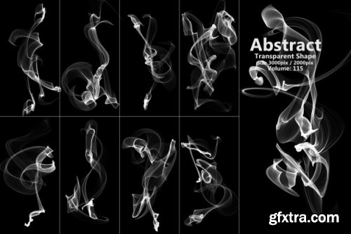 Abstract flames isolated shape