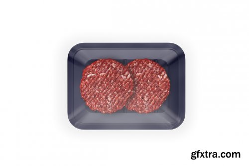 CreativeMarket - Organic Beef Cutlets Mockup 5242220